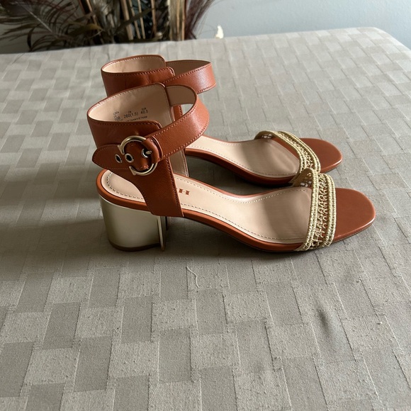Coach Marci Leather Sandals in Hazelnut - Picture 7 of 16